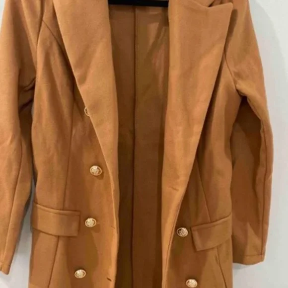 Classic Button up Long Jacket Coat Shabby chic Cam - Picture 6 of 7